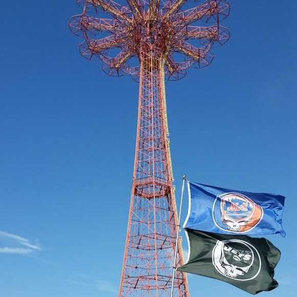 Grateful Dead & Company NY Mets Citifield Flag Steal your Base Banner Tapestry - Picture 1 of 4